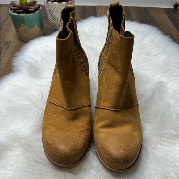 Sorel Joan of Arctic Wedge II Chelsea Boot Bootie Camel Brown - Picture 8 of 10